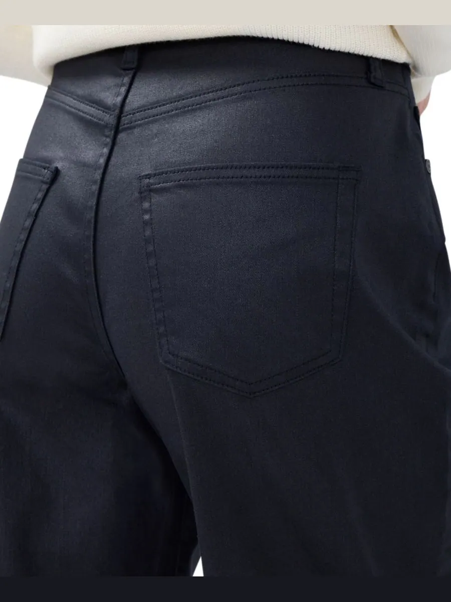 Женские джинсы с высокой посадкой и зауженными штанинами Silver Jeans Co — изображение 4 из 5, черный