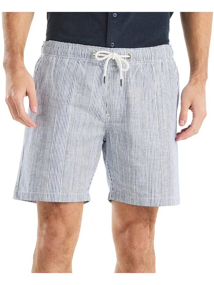 Шорты полосатые текстурированные на резинке 7" Nautica