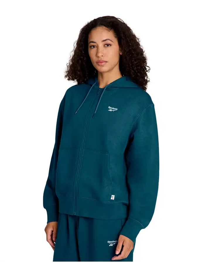 Женский свитшот с длинными рукавами Reebok — изображение 1 из 10, зеленый