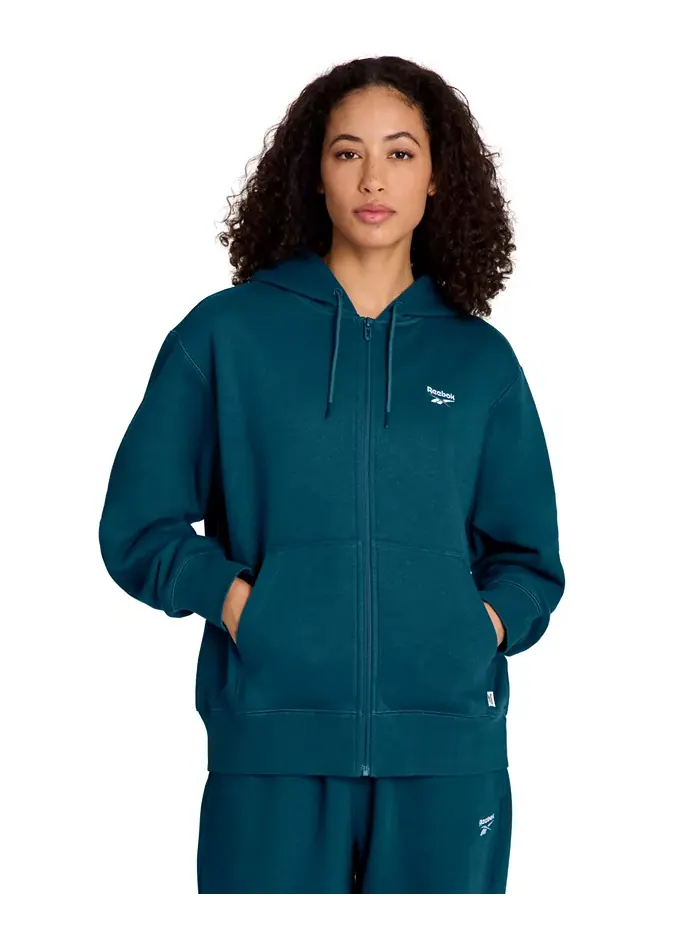 Женский свитшот с длинными рукавами Reebok — изображение 4 из 10, зеленый