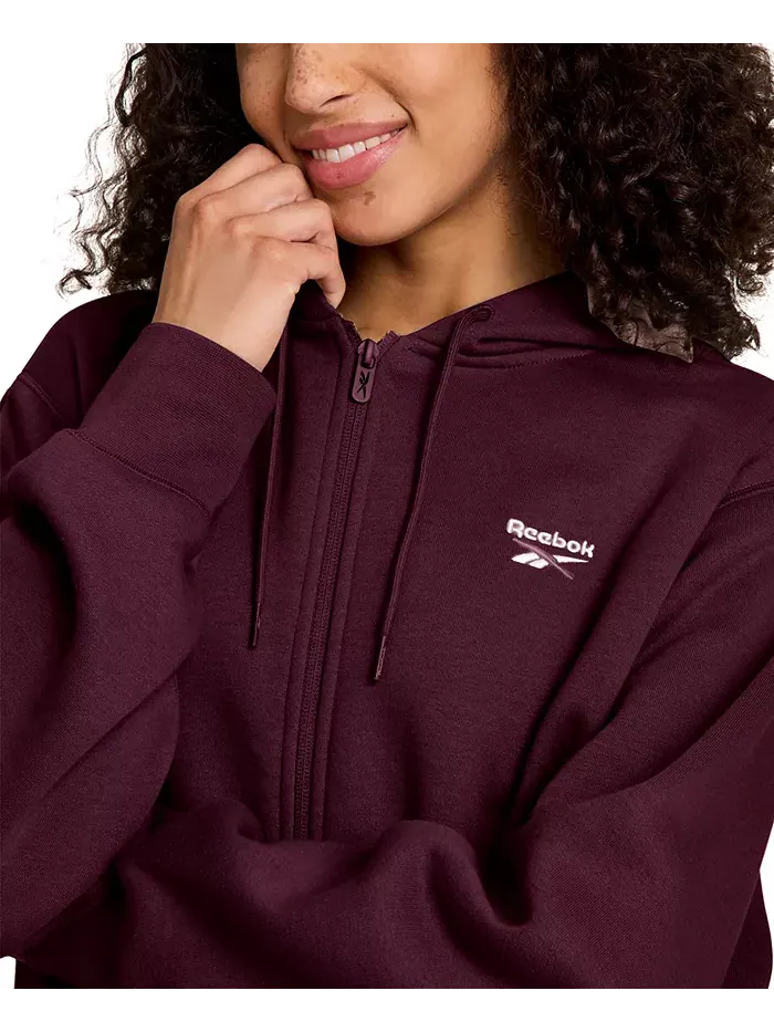 Женский свитшот с длинными рукавами Reebok — изображение 3 из 5, красный