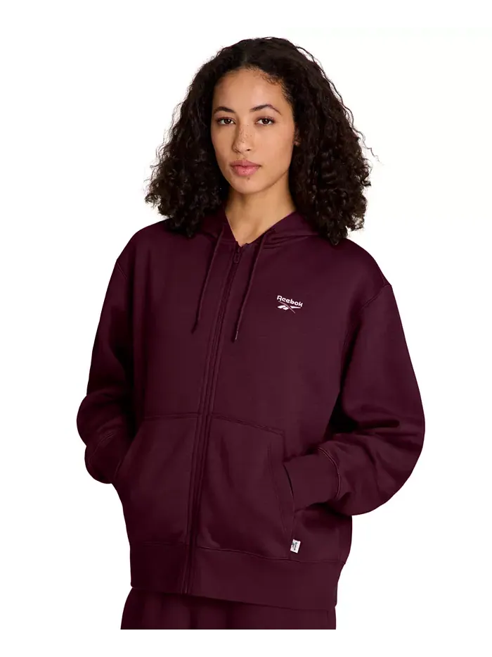 Женский свитшот с длинными рукавами Reebok — изображение 4 из 5, красный