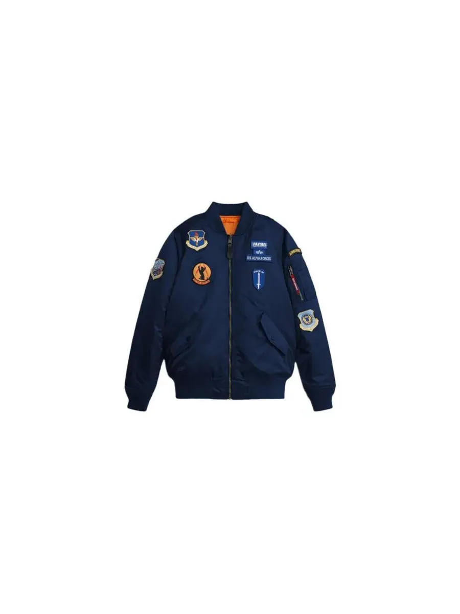Молодежная эскадрилья Ма-1 Alpha Industries — изображение 2 из 3, синий