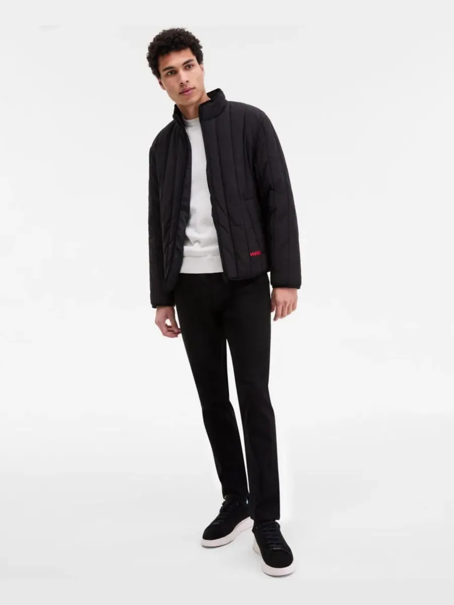 Мужская стеганая куртка Brenoto Hugo Boss — изображение 4 из 4, черный