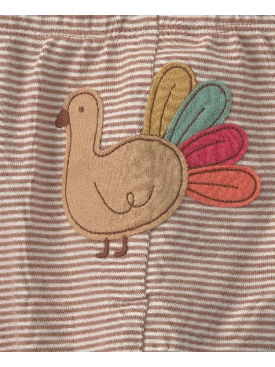 Комплект боди и штанов для малышей Baby's First Thanksgiving Carter's — изображение 3 из 4, коричневый/кремовый