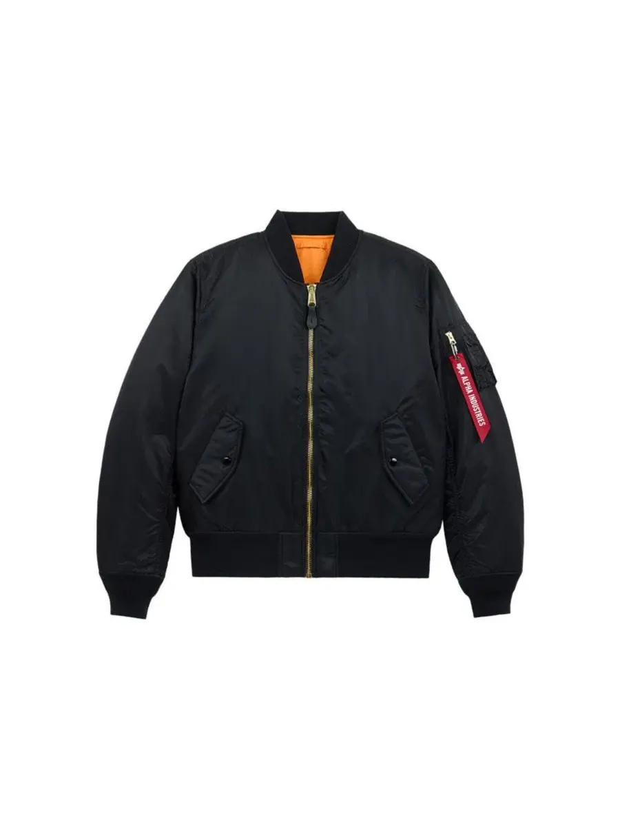 Бомбер MA-1 Slim Fit Alpha Industries — изображение 3 из 6, черный
