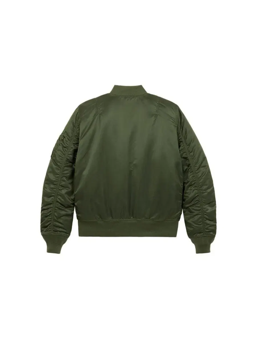 Мужская куртка-бомбер MA-1 Slim Fit Alpha Industries — изображение 4 из 6, шалфейный