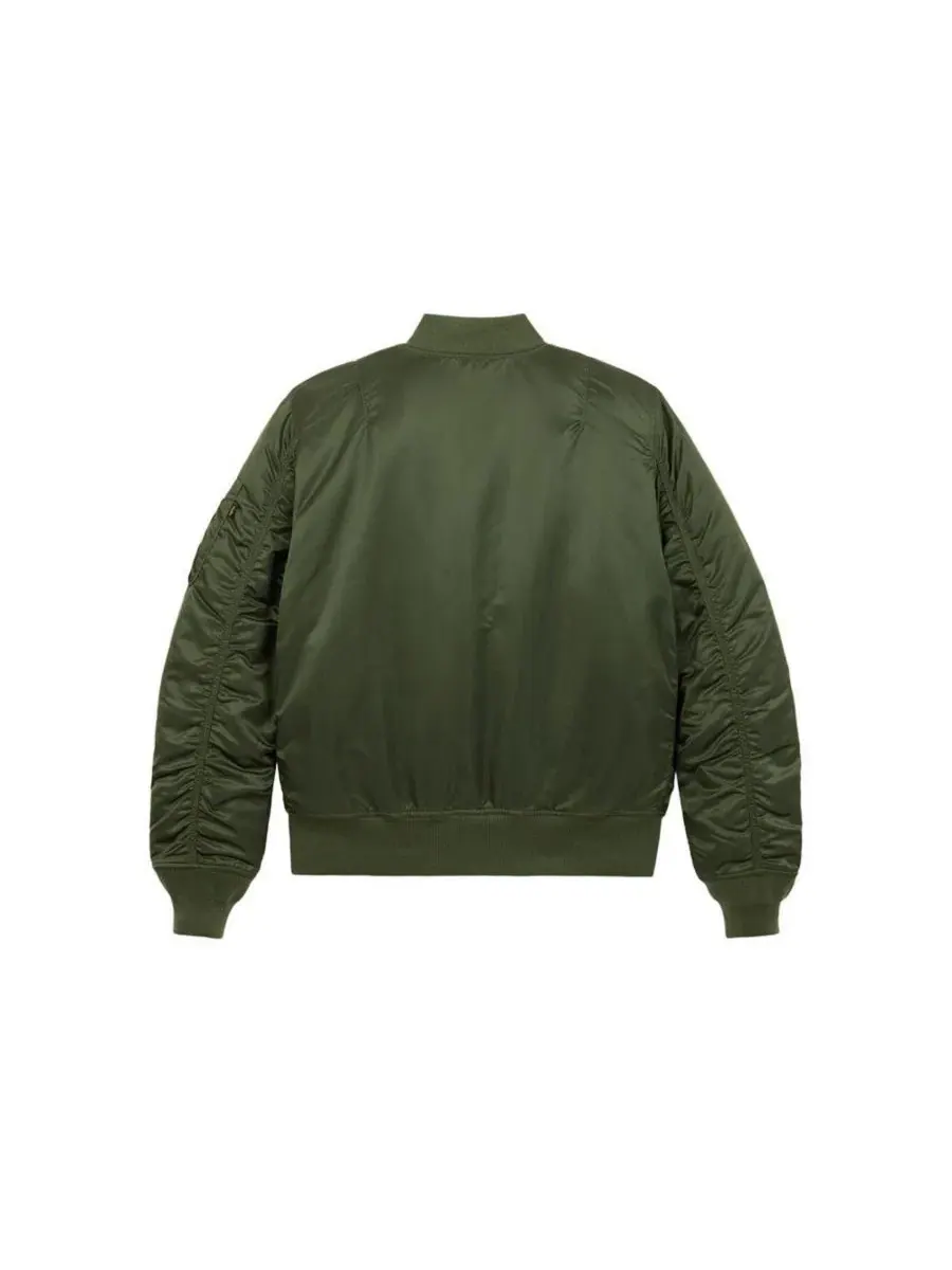 Мужская куртка-бомбер MA-1 Slim Fit Alpha Industries — изображение 6 из 6, шалфейный