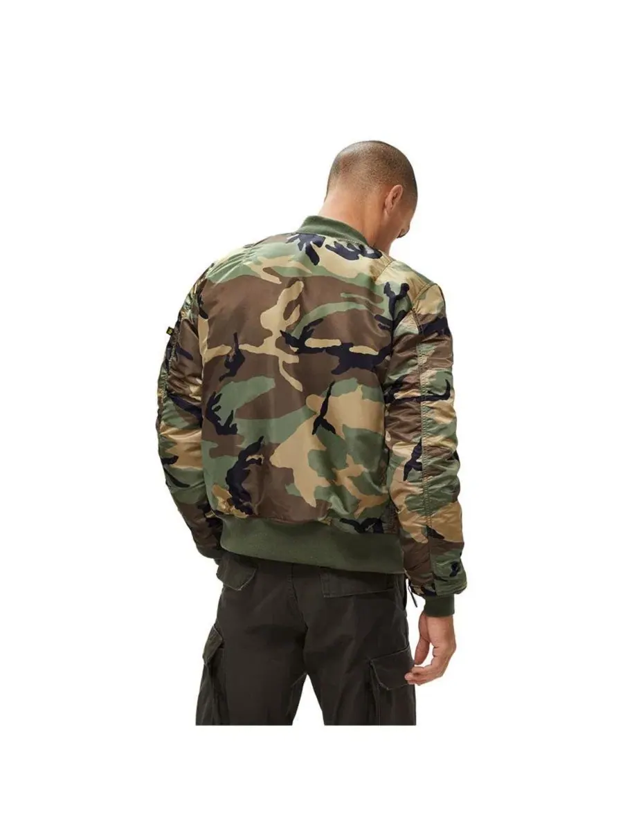 Куртка-бомбер MA-1 Slim Fit Alpha Industries, Woodland Camo — изображение 6 из 6
