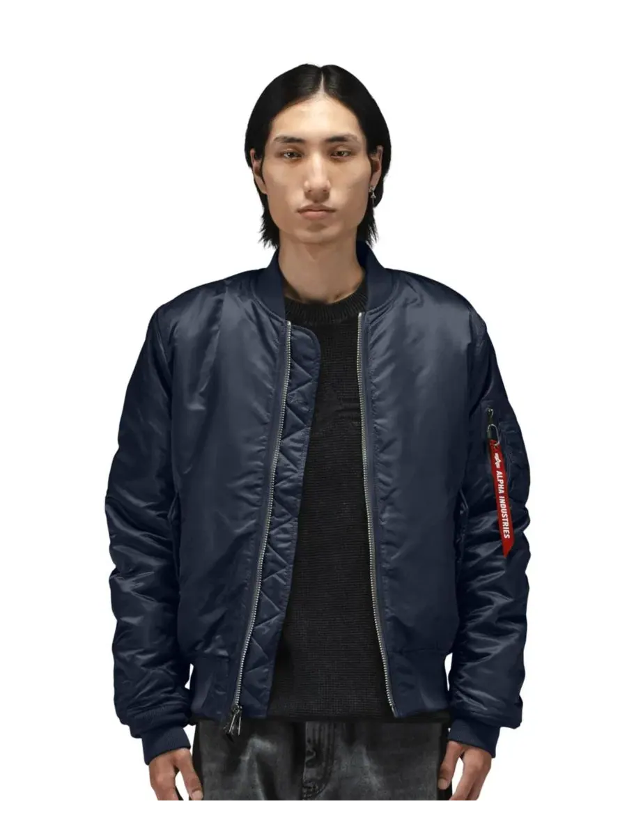 Куртка-бомбер MA-1 Slim Fit Alpha Industries — изображение 1 из 6, синий
