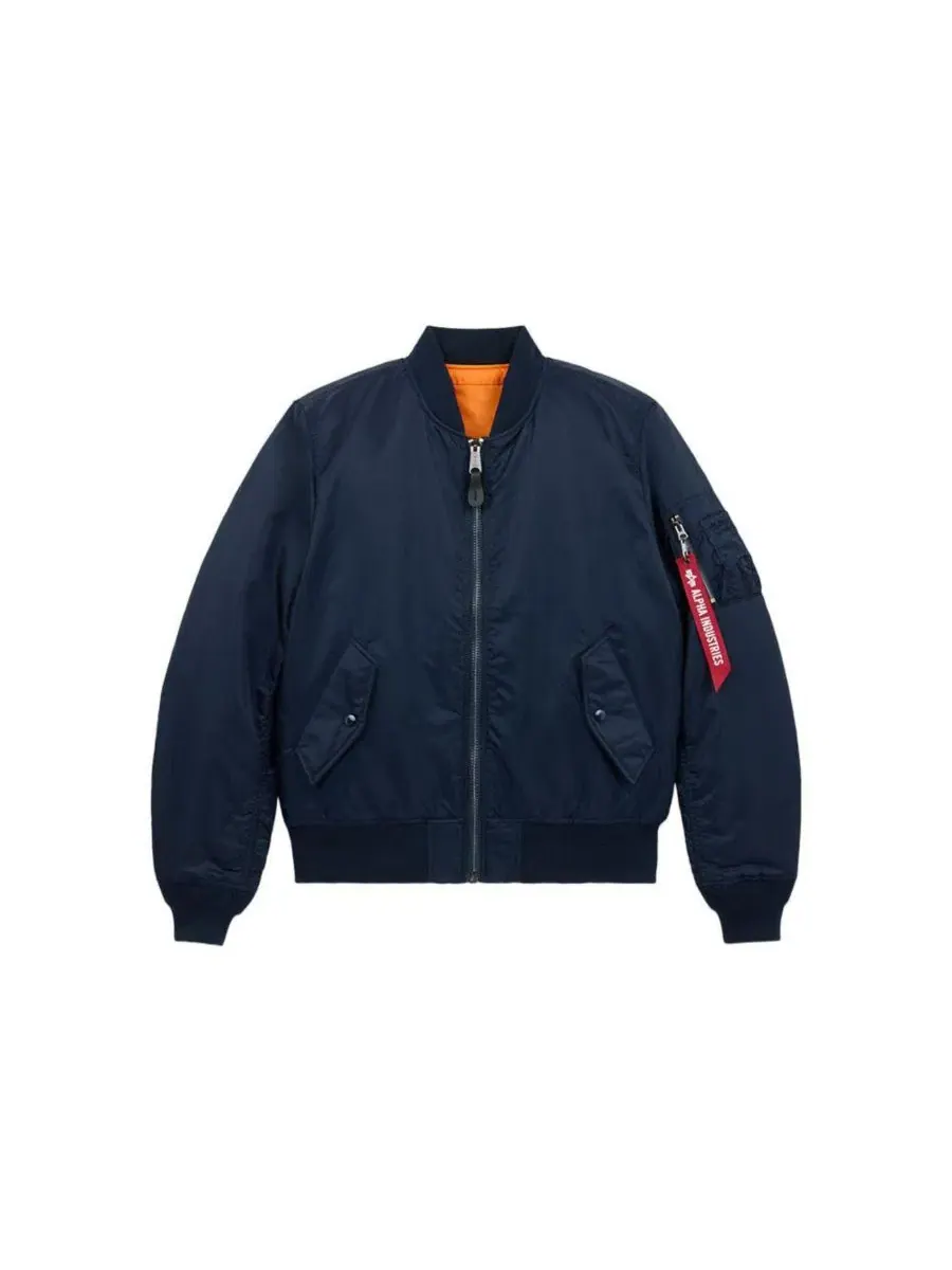 Куртка-бомбер MA-1 Slim Fit Alpha Industries — изображение 2 из 6, синий