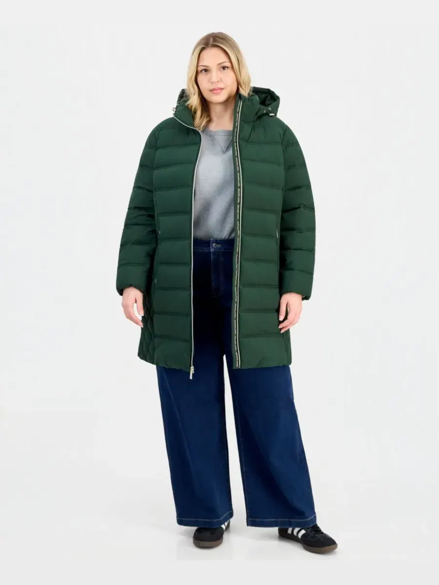 Пуховик с капюшоном Michael Kors — изображение 2 из 5, мох