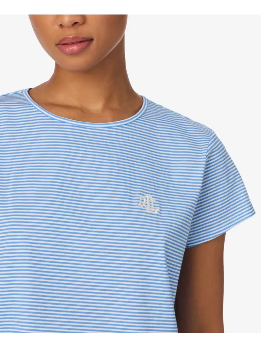 Комплект из футболки и шорт из хлопка Lauren Ralph Lauren — изображение 2 из 3, синий