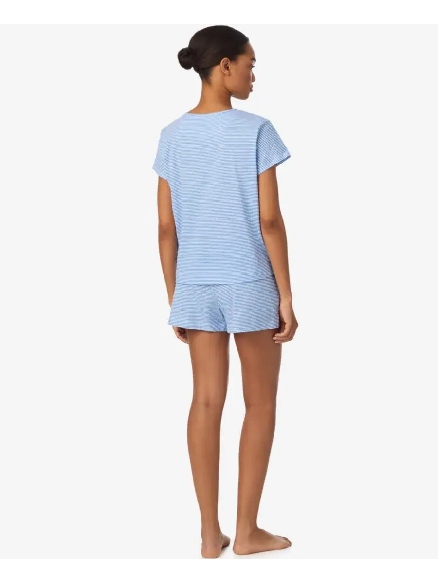 Комплект из футболки и шорт из хлопка Lauren Ralph Lauren — изображение 3 из 3, синий