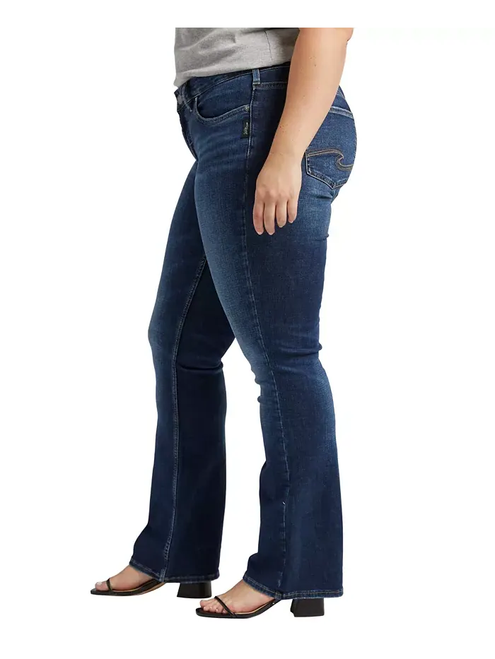 Джинсы Suki Slim Bootcut больших размеров Silver Jeans Co. — изображение 3 из 3, синий