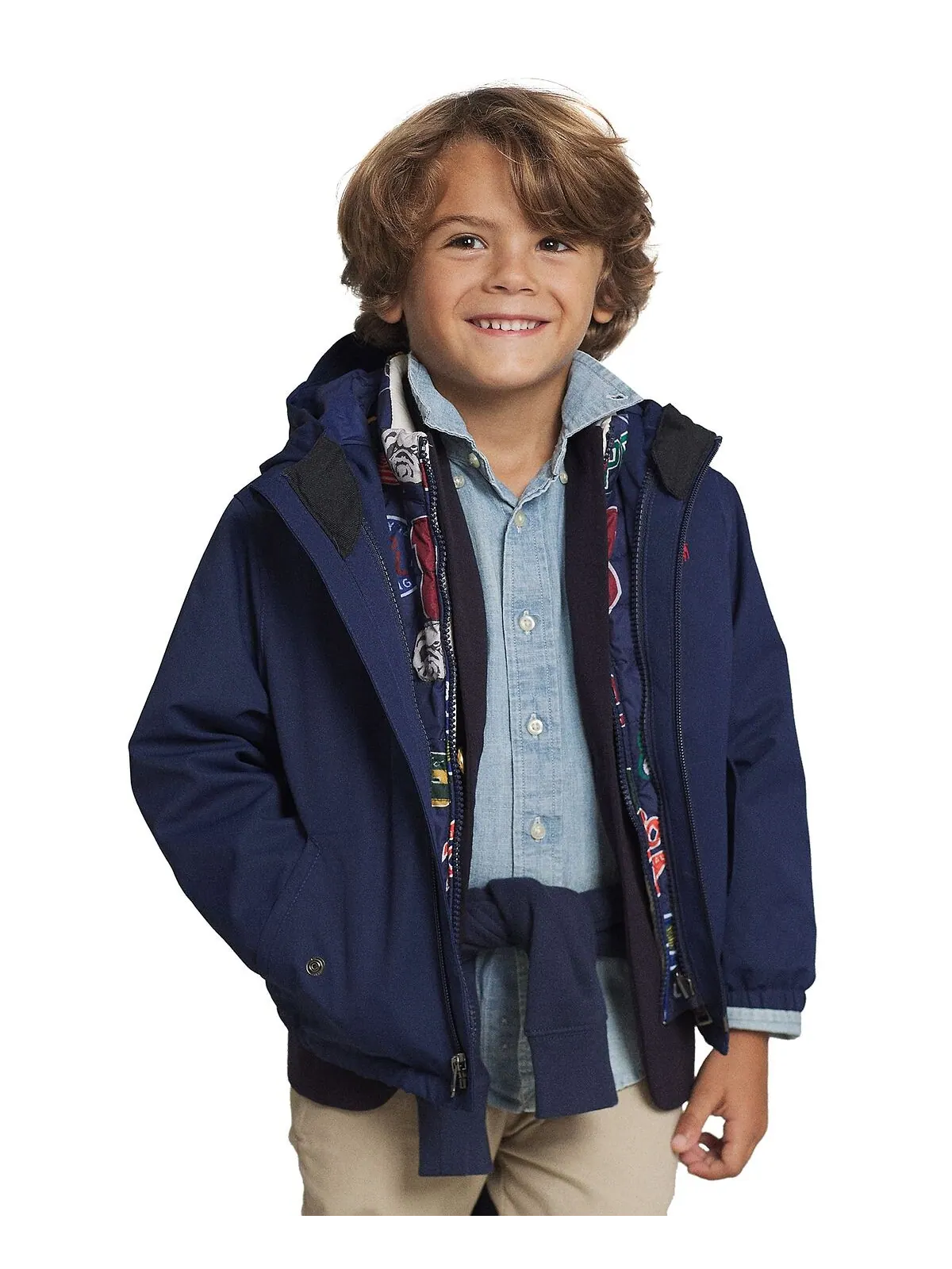 Джоггеры из хлопкового флиса для малышей и маленьких мальчиков Polo Ralph Lauren — изображение 4 из 7, темно-синий