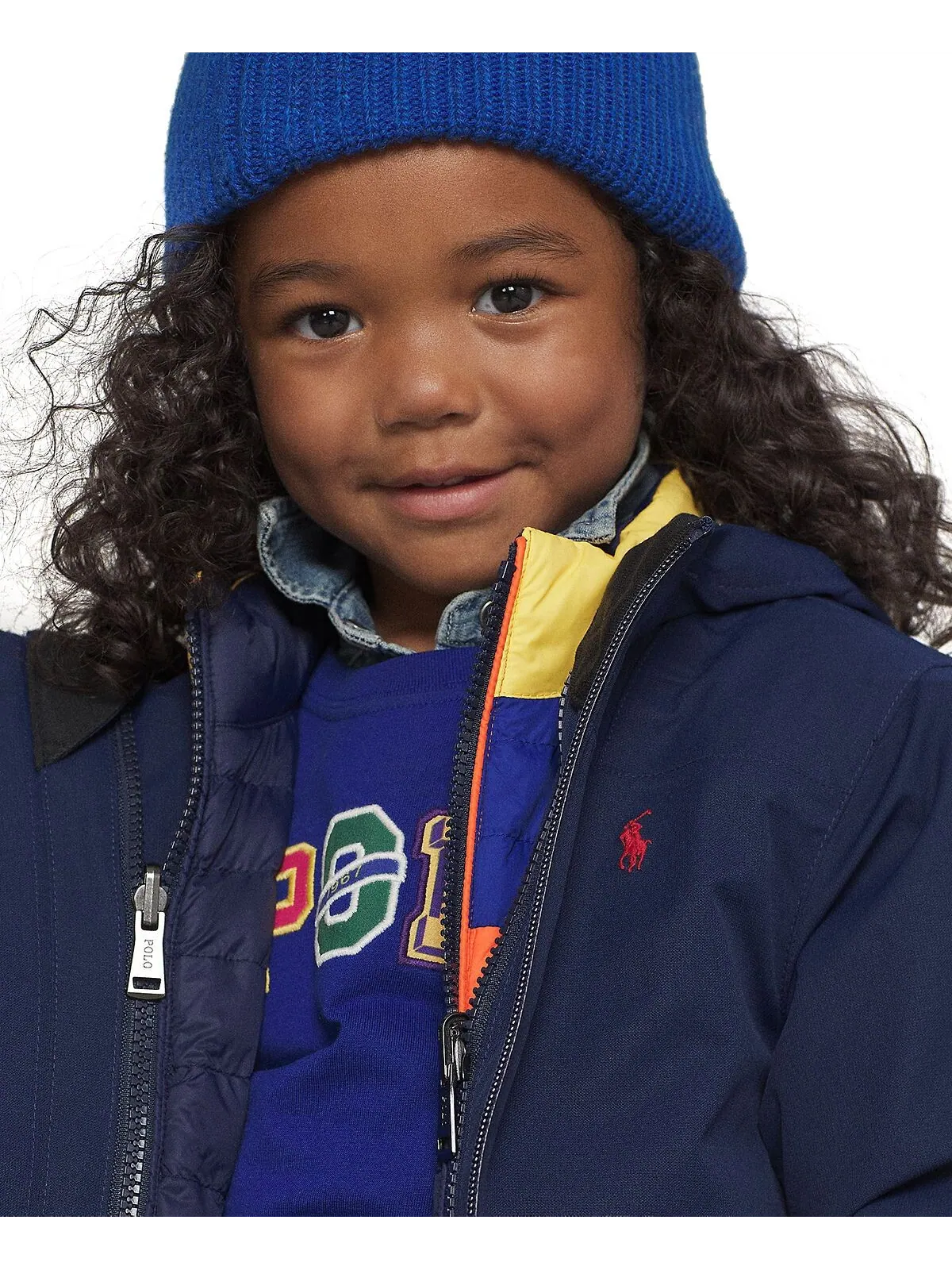 Джоггеры из хлопкового флиса для малышей и маленьких мальчиков Polo Ralph Lauren — изображение 5 из 7, темно-синий
