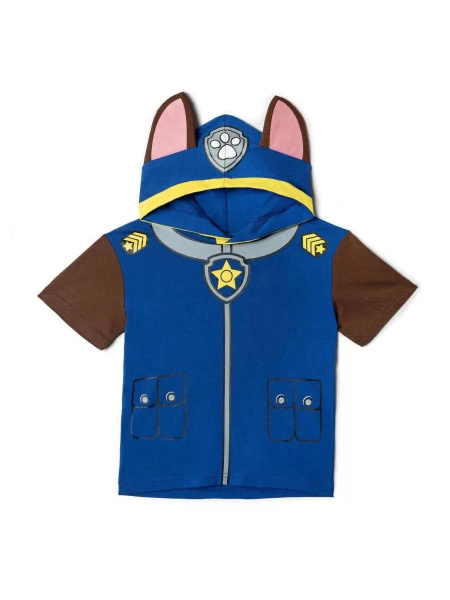 Худи-футболка косплей с капюшоном Chase Paw Patrol — изображение 1 из 3, синий