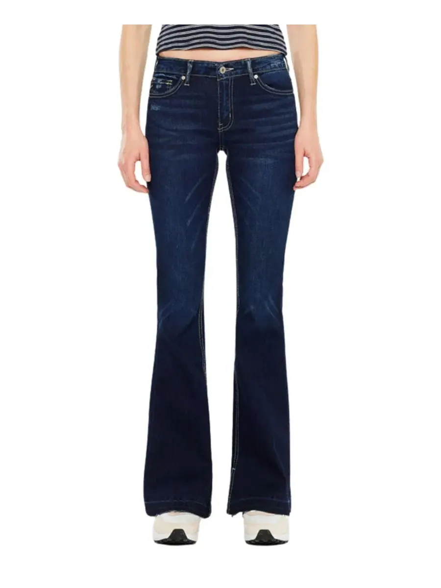 Джинсы-клеш Heidi Mid Rise Flare KanCan