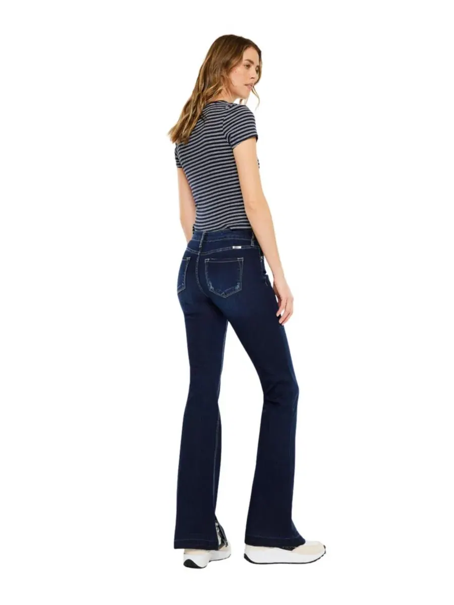 Джинсы-клеш Heidi Mid Rise Flare KanCan — изображение 5 из 7, черный