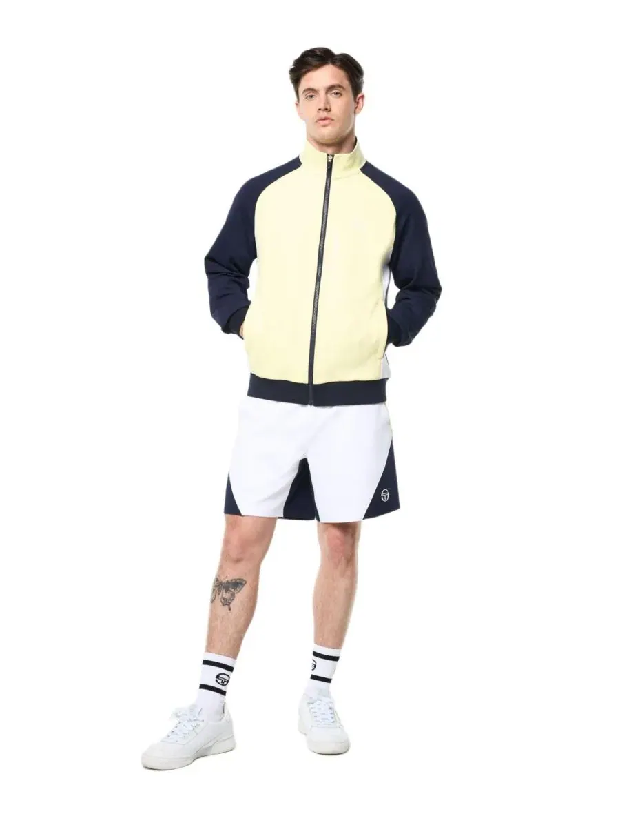 Куртка-олимпийка из пике с контрастными вставками Pagia Court Sergio Tacchini — изображение 2 из 5, синий
