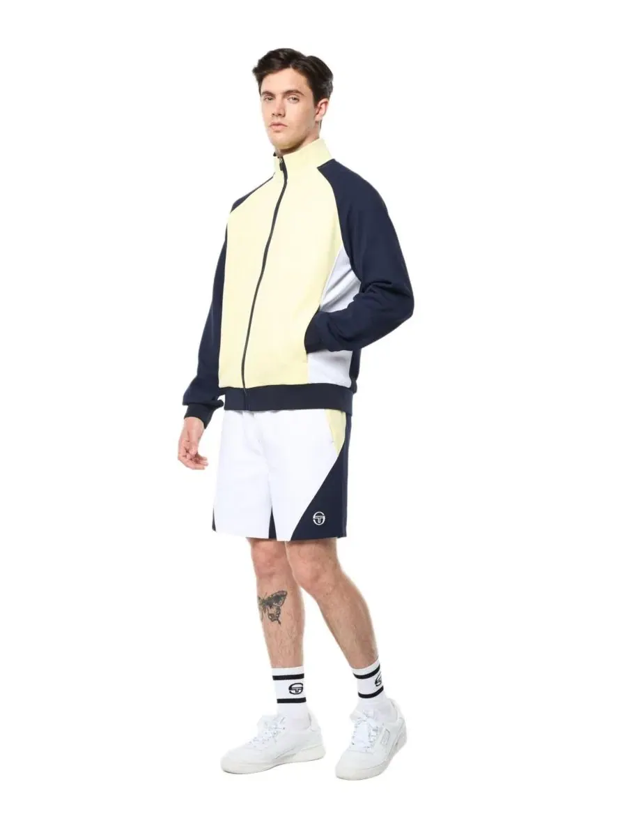 Куртка-олимпийка из пике с контрастными вставками Pagia Court Sergio Tacchini — изображение 3 из 5, синий