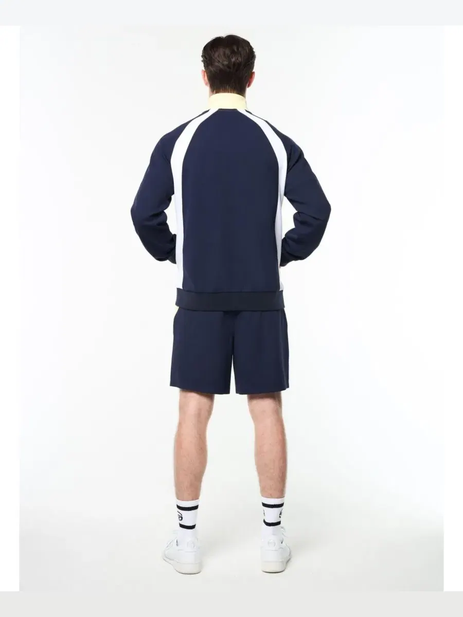 Куртка-олимпийка из пике с контрастными вставками Pagia Court Sergio Tacchini — изображение 4 из 5, синий
