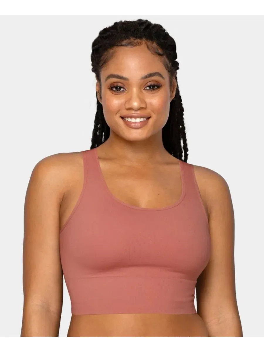 Комплект из 3 бюстгальтеров-бралетт без швов 360 Stretch Seamless Comfort Longline Fruit of The Loom — изображение 2 из 5