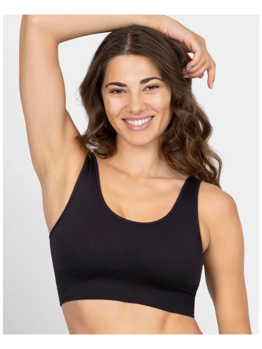 Комплект из 3 бюстгальтеров-бралетт без швов 360 Stretch Seamless Comfort Longline Fruit of The Loom — изображение 3 из 5