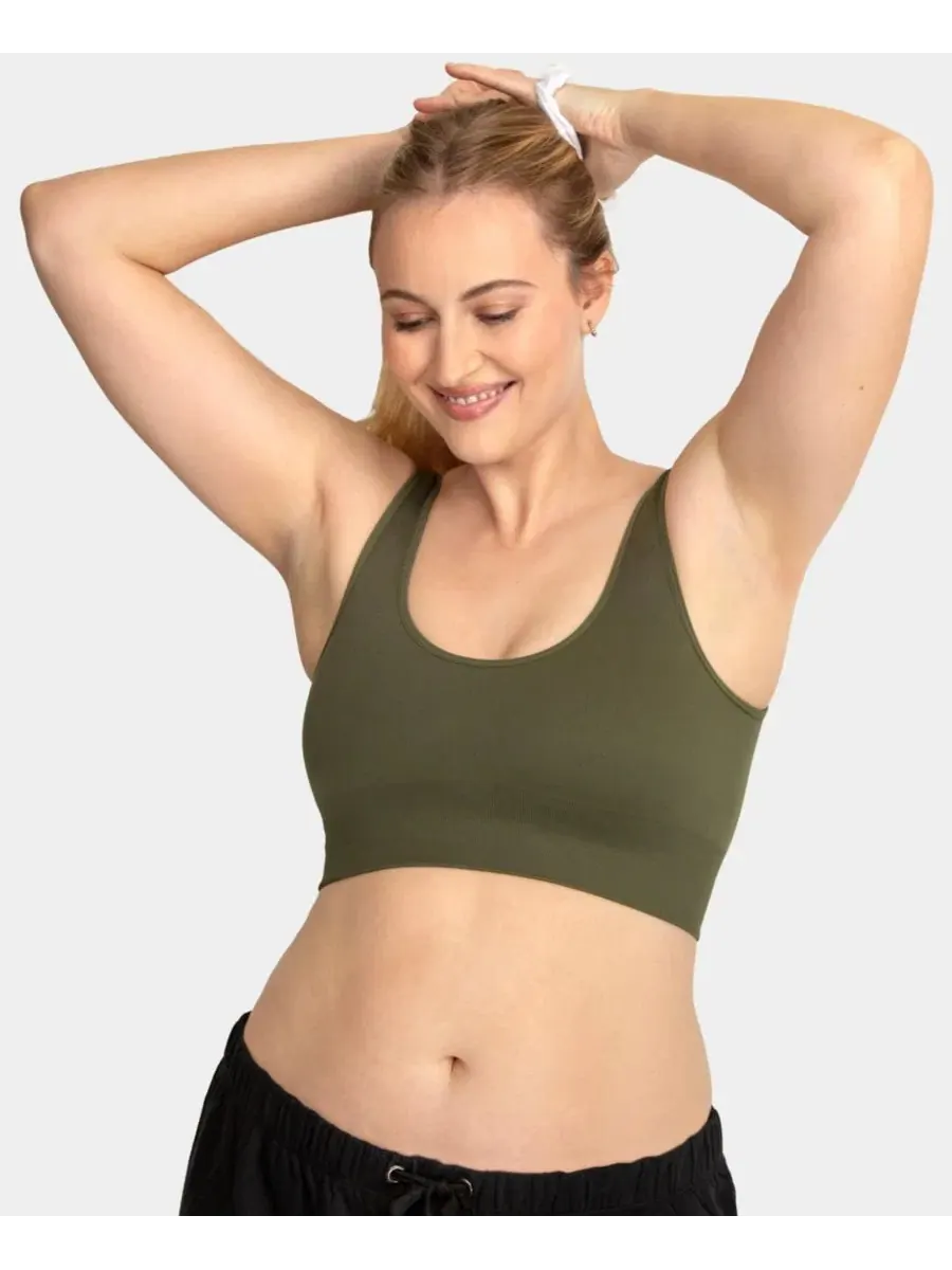 Комплект из 3 бюстгальтеров-бралетт без швов 360 Stretch Seamless Comfort Longline Fruit of The Loom — изображение 4 из 5