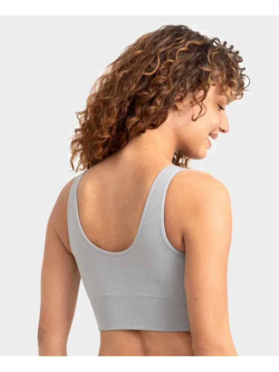 Комплект бюстгальтеров-бралетт с длинной линией 3 шт, модель 360 Stretch Seamless Comfort Longline — изображение 4 из 5