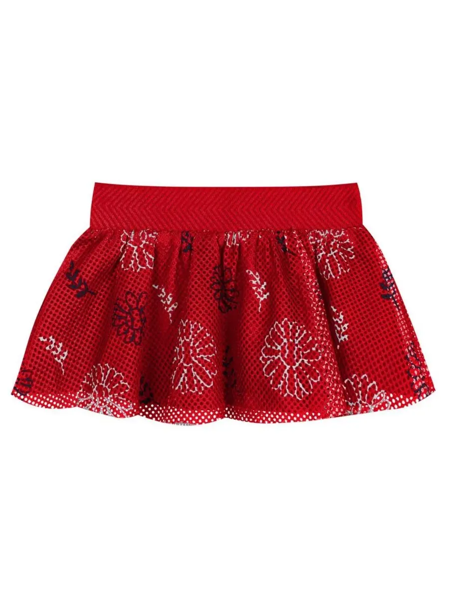 Комплект для новорожденного с боди, юбкой и повязкой Sweet Catcher Outerstuff — изображение 4 из 5, белый красный