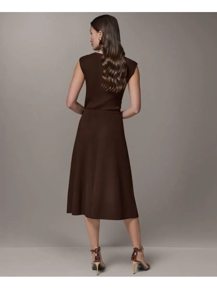 Юбка-миди А-силуэта Donna Karan New York — изображение 6 из 6, каньонный