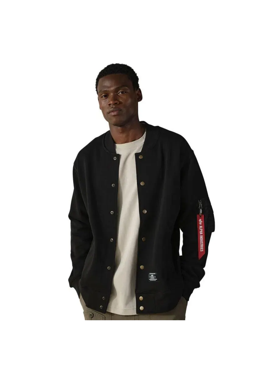 Куртка MA-1 из флиса Alpha Industries — черный