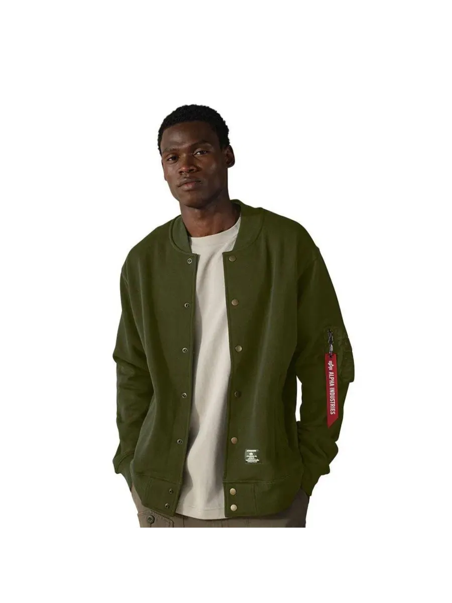 Куртка MA-1 из флиса Alpha Industries — изображение 1 из 3, зеленый