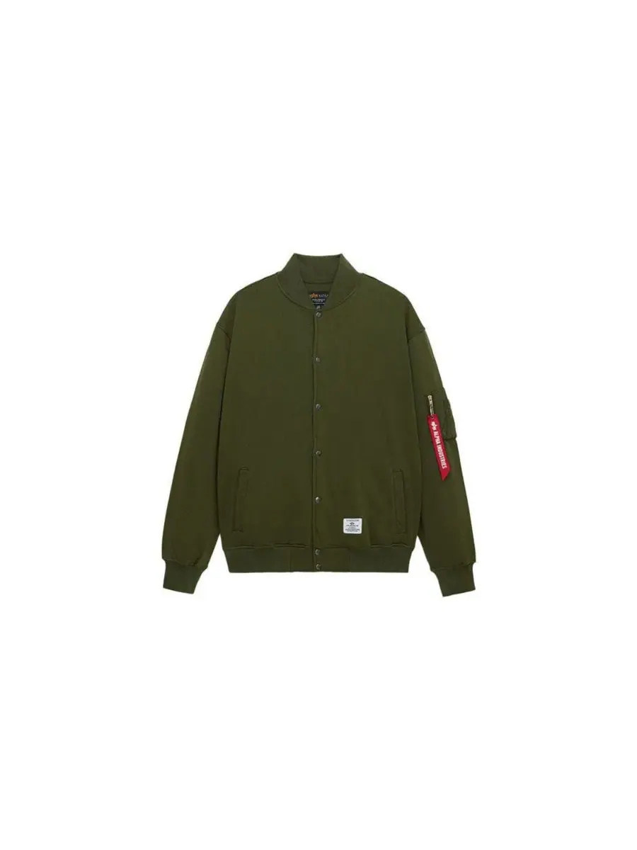 Куртка MA-1 из флиса Alpha Industries — изображение 2 из 3, зеленый