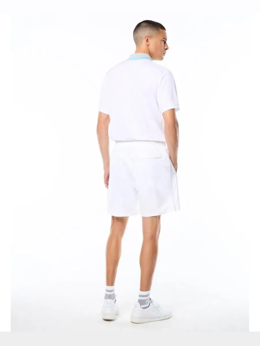 Шорты с монограммой и трубами Racchetto Short Sergio Tacchini — изображение 4 из 5, белый