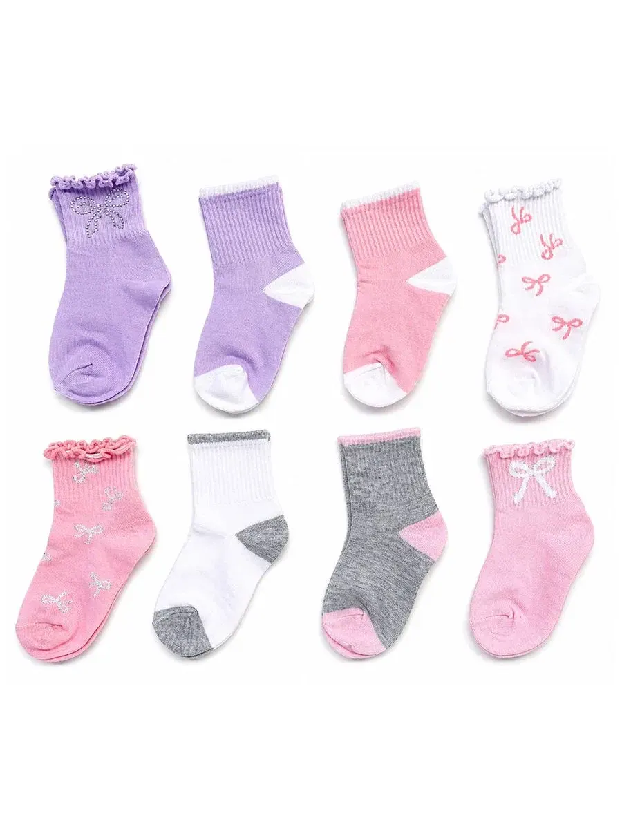 Комплект носков-гольф с блестками, модель Mid Crew Socks Rainbow Sugar — мульти