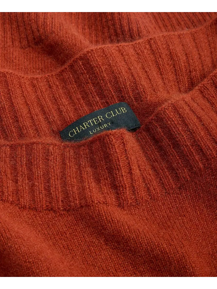 Свитер кашемировый с длинным рукавом, лодочка, модель Boatneck Charter Club, Bronze Peacan — изображение 4 из 6