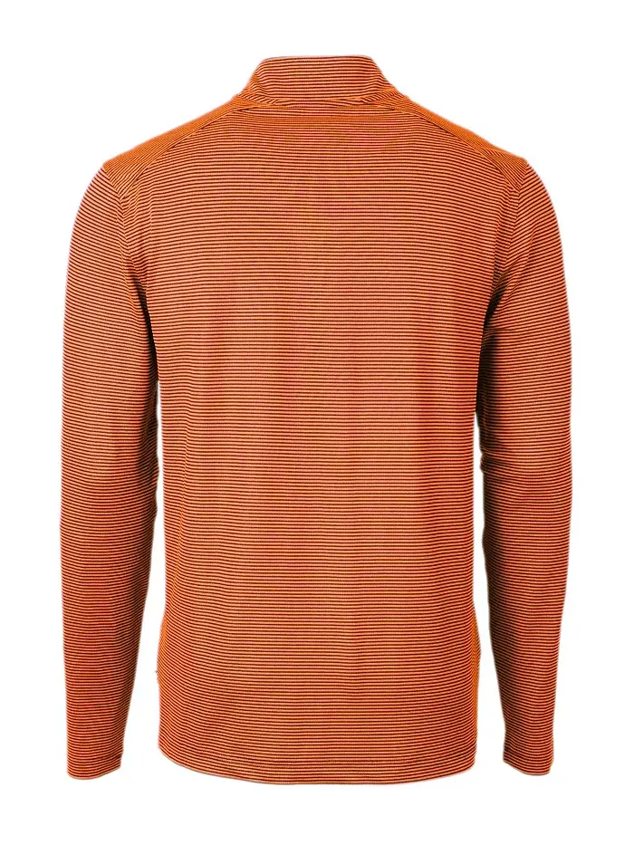 Куртка мужская Cutter Buck Virtue Eco Pique Micro Stripe Recycled с молнией до середины груди — изображение 2 из 2