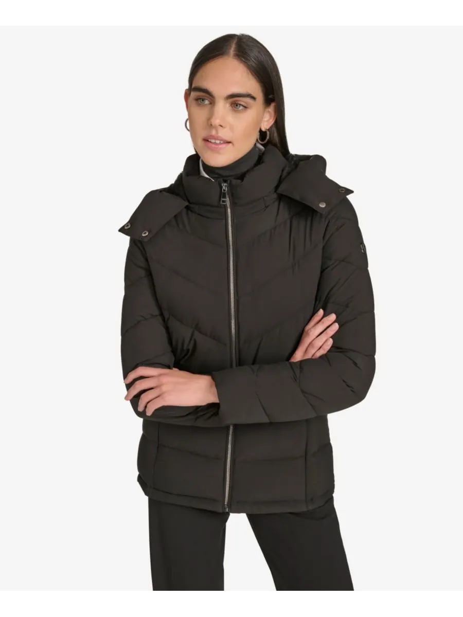Женская короткая пуховая куртка на молнии спереди Calvin Klein