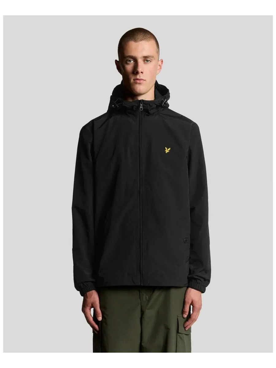 Мужская куртка с капюшоном на молнии Lyle & Scott — изображение 1 из 6, черный
