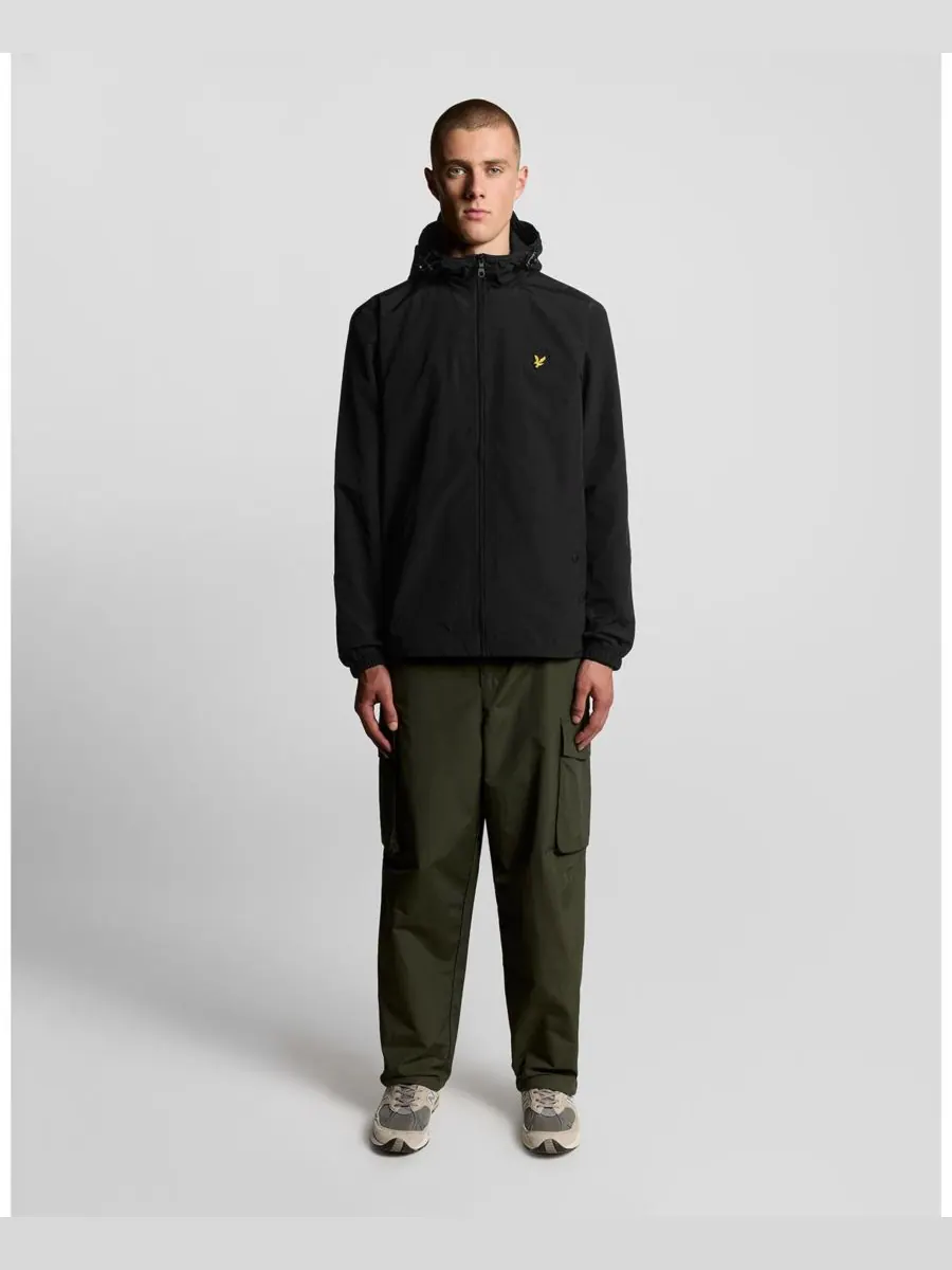 Мужская куртка с капюшоном на молнии Lyle & Scott — изображение 3 из 6, черный
