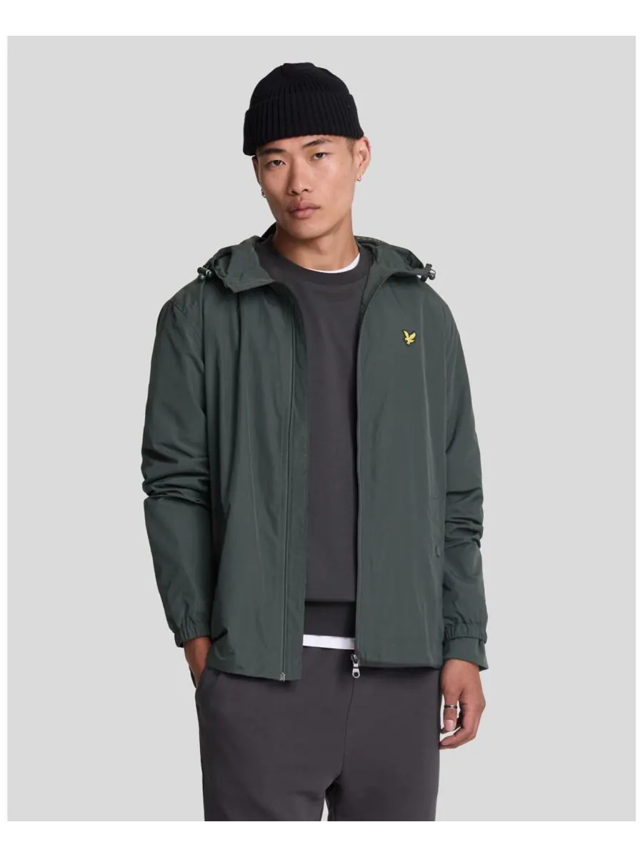 Мужская куртка с капюшоном на молнии Lyle & Scott — изображение 1 из 5, серый