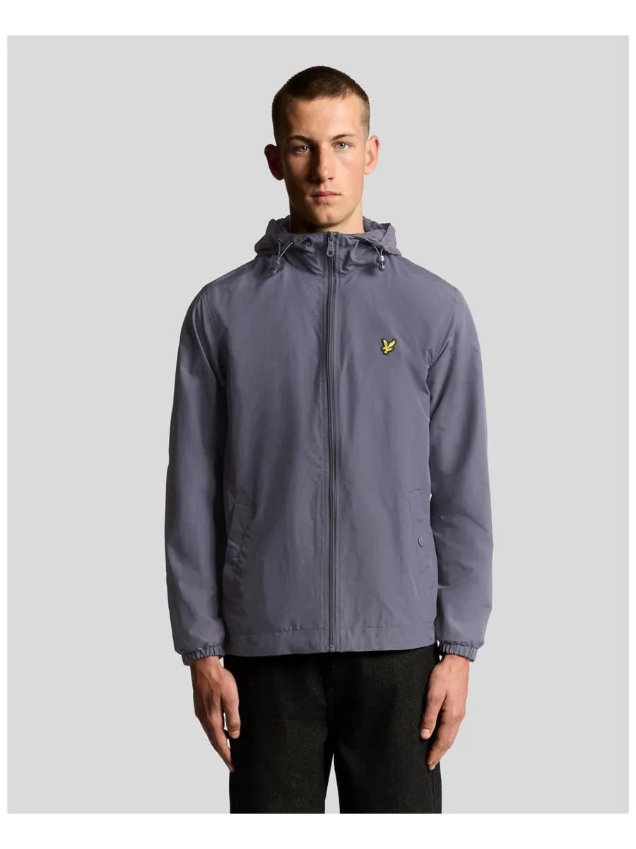 Мужская куртка с капюшоном на молнии Lyle & Scott — изображение 1 из 6, серовай