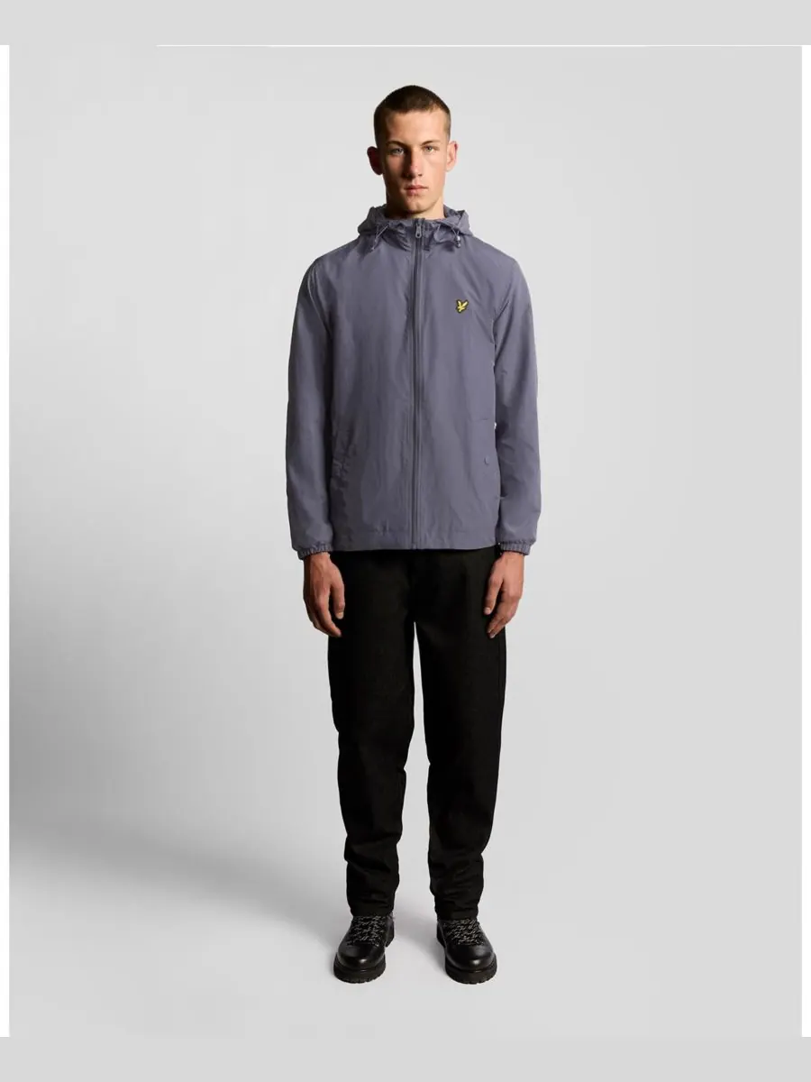 Мужская куртка с капюшоном на молнии Lyle & Scott — изображение 3 из 6, серовай