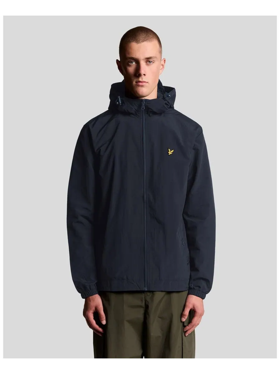 Мужская куртка с капюшоном на молнии Lyle & Scott — изображение 1 из 6, темный темно-синий