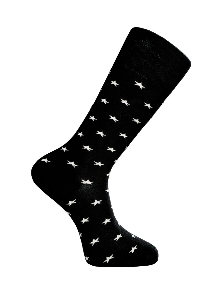 Мужские носки со звездами Love Sock Company — изображение 2 из 3, черный