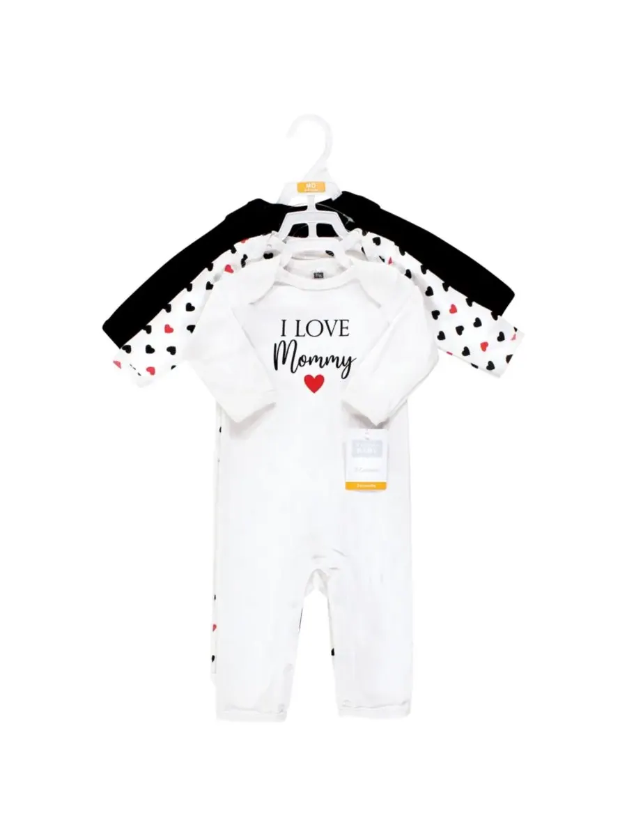 Хлопковый комбинезон для малышей Hudson Baby — изображение 2 из 4, красный черный