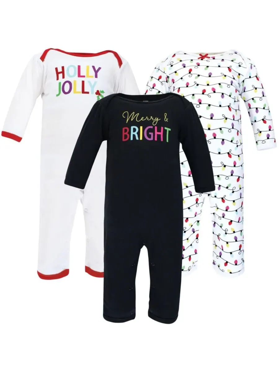 Хлопковый комбинезон для малышей Hudson Baby, Merry And Bright — изображение 1 из 1